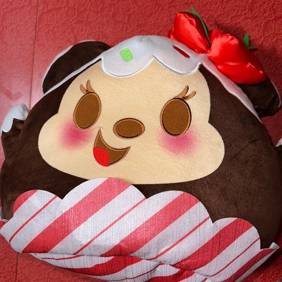 Disney Munchlings large munchling Christmas Minnie Mouse stuffed plush - no tags - Picture 2 of 8